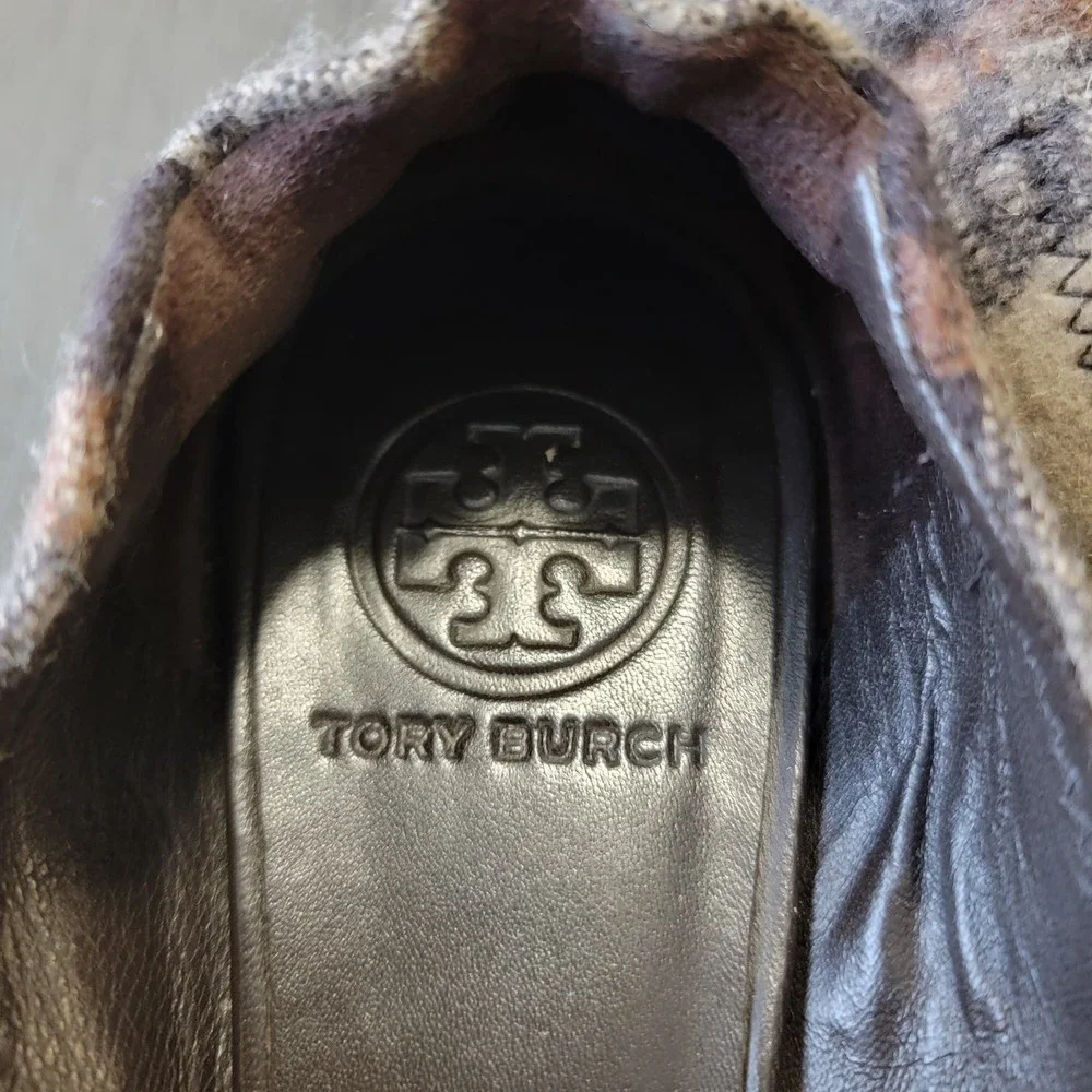Tory Burch Serena Plaid Ballet Flat Shoe‎ Size 7